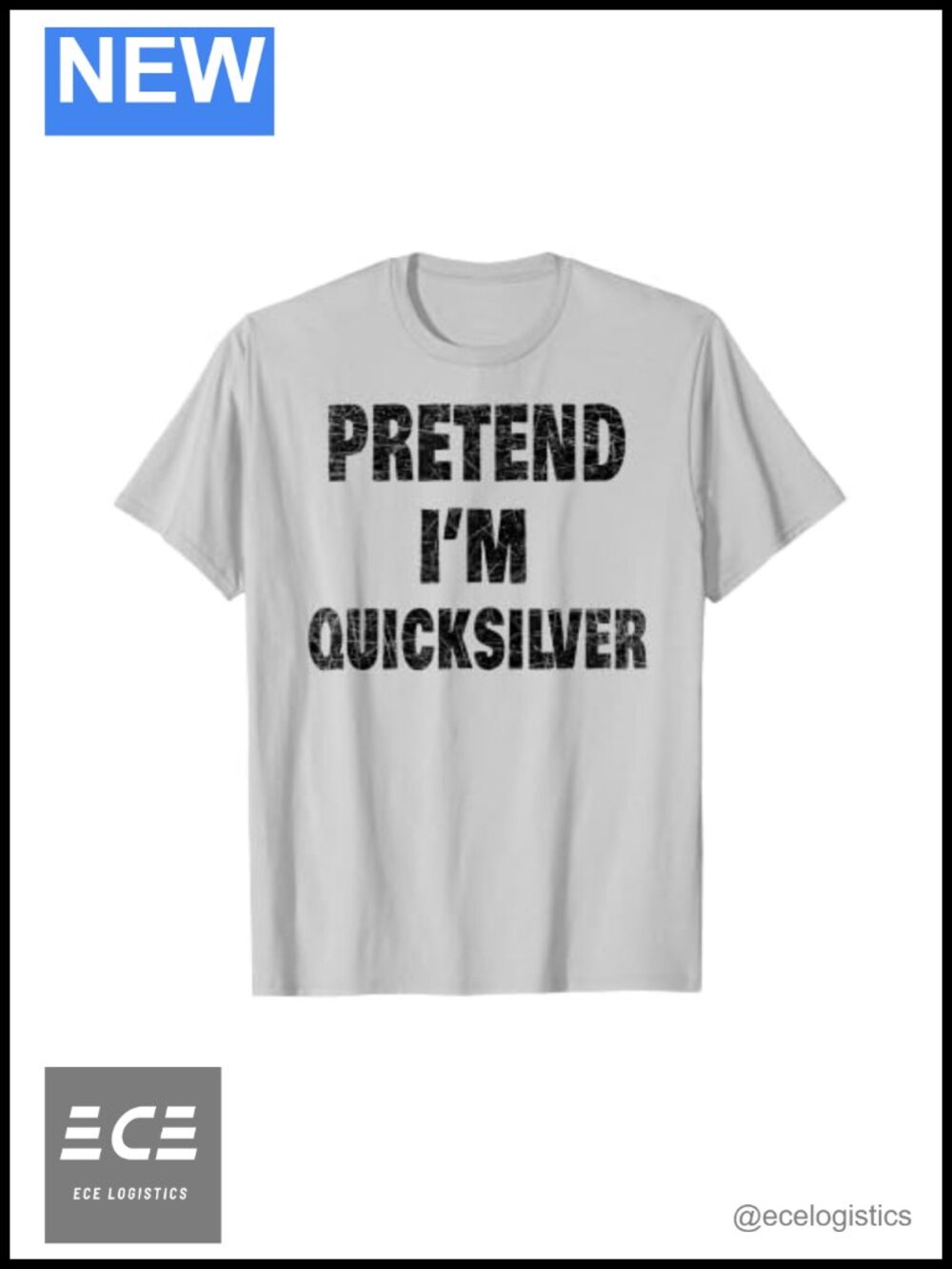 Lazy Halloween Costume Quicksilver T-Shirt Funny Easy DIY Tee